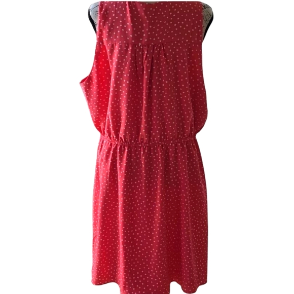Hawthorn Orange & White Polka Dot Sleeveless Dress Size XL - Picture 4 of 8